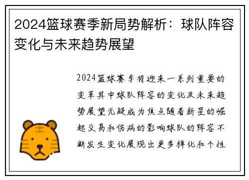 2024篮球赛季新局势解析：球队阵容变化与未来趋势展望